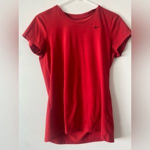 Red Nike Tee Shirt Size M